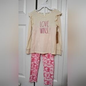 Girl's Rae Dunn Love Wins 2-Piece Set 2-Piece Set